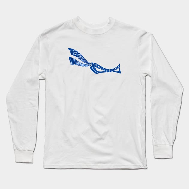 Leonardo blue-01 Long Sleeve T-Shirt by Seanings